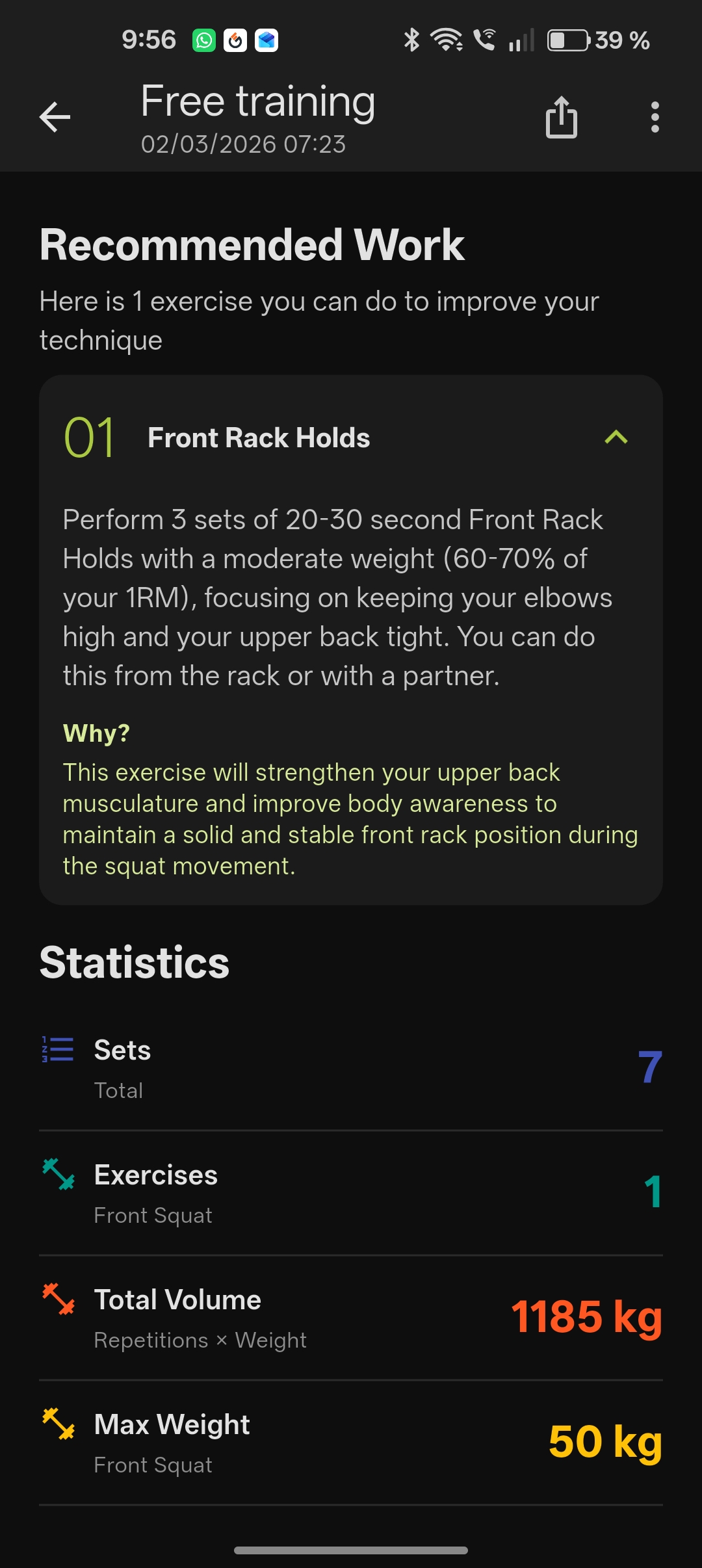 FITIZENS recommended work and stats